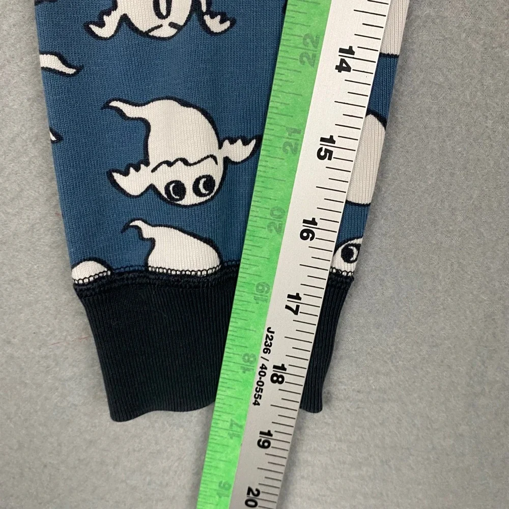 Hanna Andersson Pajama‎ Pants Kids Size 5 Blue Ghost Print Organic Cotton
